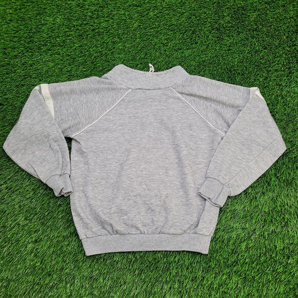 Vintage 80s Blank Crop Sweatshirt Teens Medium 18x17 Baggy - Picture 2 of 10